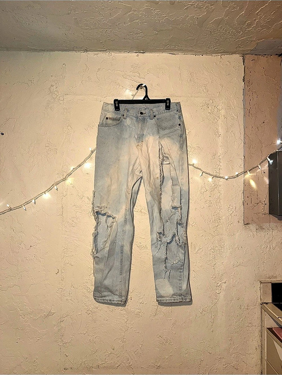 Lee Denim - Lee Distressed Boyfriend Jeans in Blue